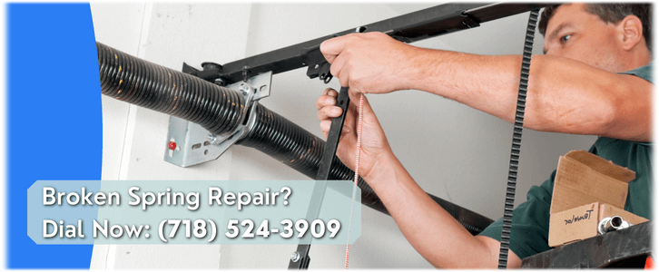 Broken Garage Door Spring Repair Staten Island NY (718) 524-3909